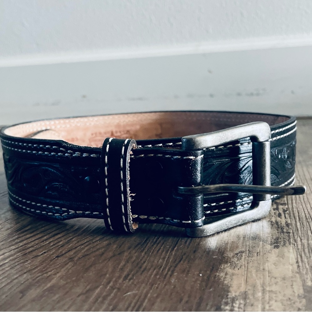 Leather belt